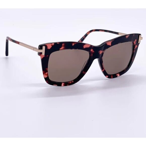 TOM FORD DASHA FT0822 52F Sunglasses Havana Frame‎ Brown Polarized Lens In Case - Picture 4 of 10